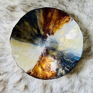 Large Handmade Turkish Decorative Glass Bowl